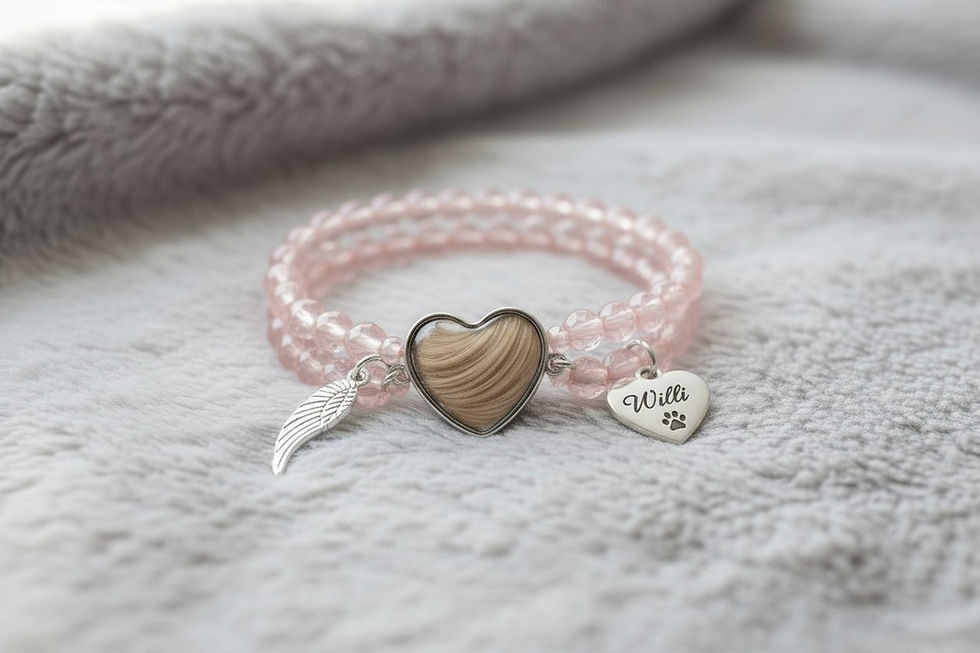 Armkette Brita – Ihr persönlicher Tierhaarschmuck