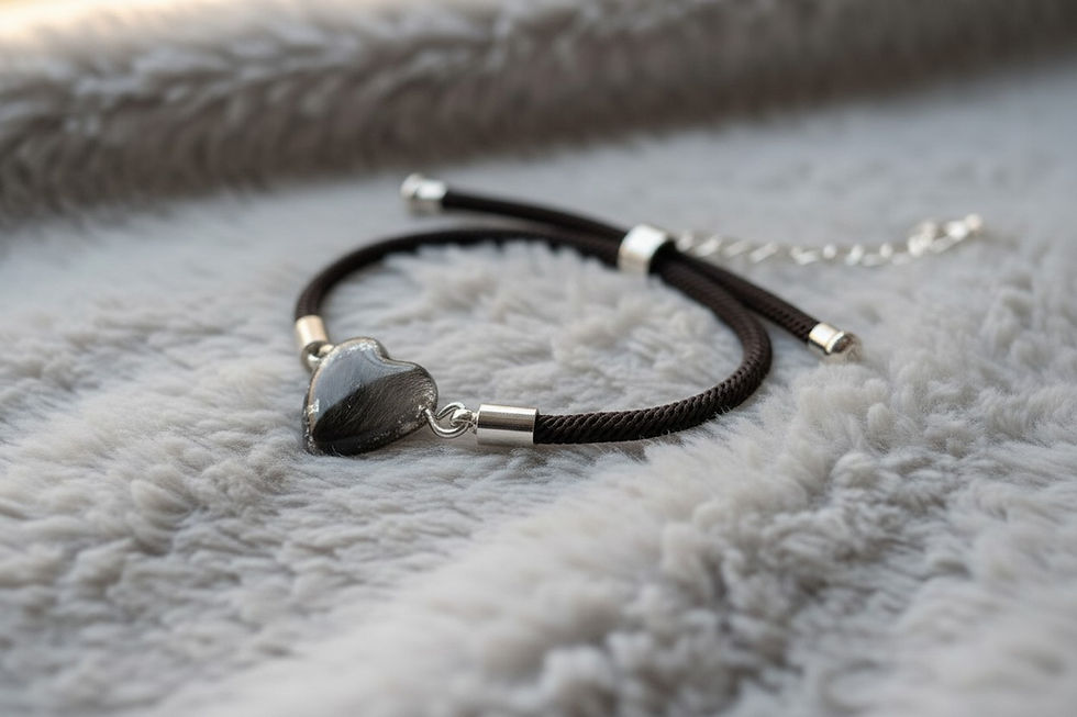 Tierhaarschmuck-Armband Mineli