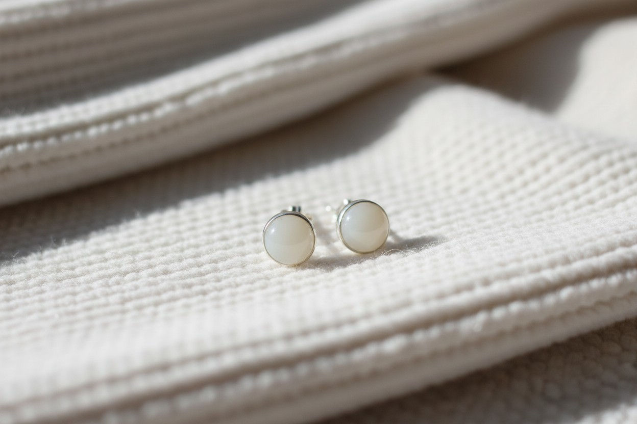 Muttermilchschmuck Ohrringe Michaela 8mm, 10mm oder 14mm