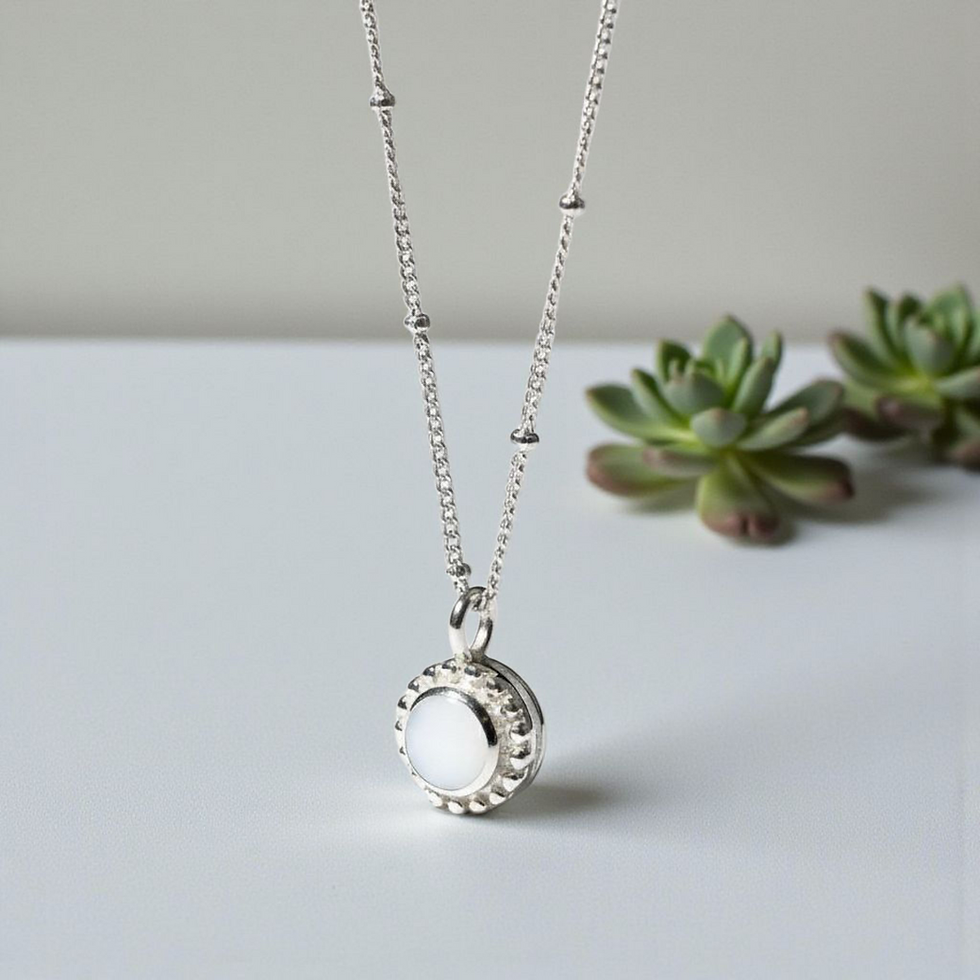 Muttermilchschmuck Halskette 925er Franco 9,6mm