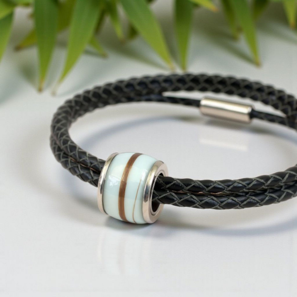 Muttermilchschmuck Goldi Charm Perle 10x14mm