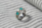 Tierhaarschmuck Fingerring Berner Sennen Hund mit Fell Oberfläche mit Struktur