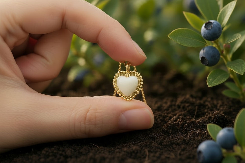 Muttermilchschmuck Saydi Halskette mit herzförmigem Anhänger aus Muttermilch in 925 Sterling Silber