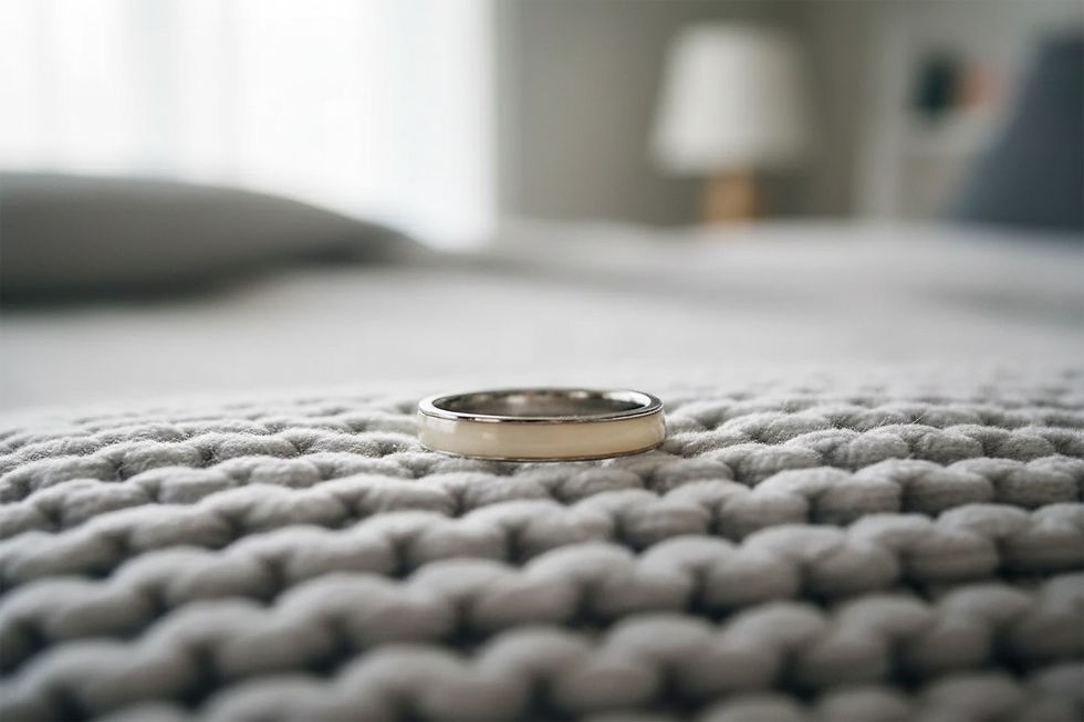 Muttermilchschmuck Fingerring „Edith“ – Chirurgenstahl 316L