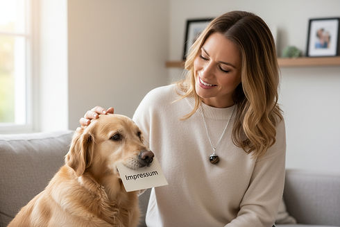 frau mit hund | tierhaarschmuck schweiz