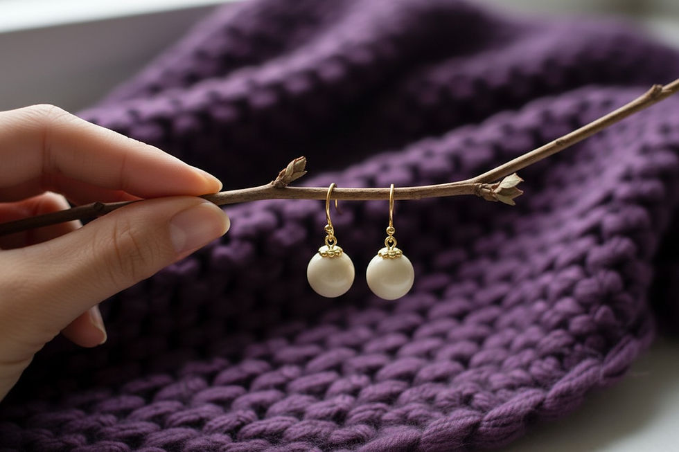 Muttermilchschmuck Ohrringe Thea aus 925 Silber mit Muttermilch‑Perle
