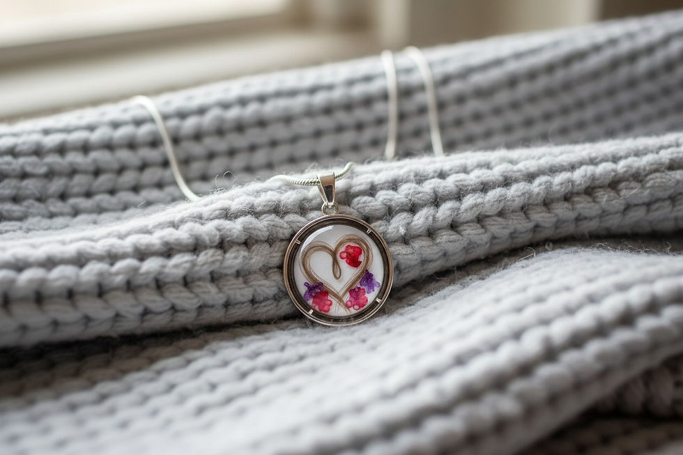 Miniaturbild: Tierhaarschmuck Halskette „Benny“ – stilvoll, zeitlos & voller Erinnerung