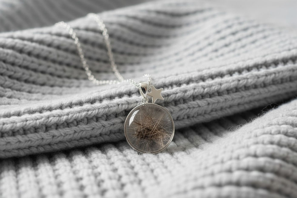 Tierhaarschmuck-Halskette Frank