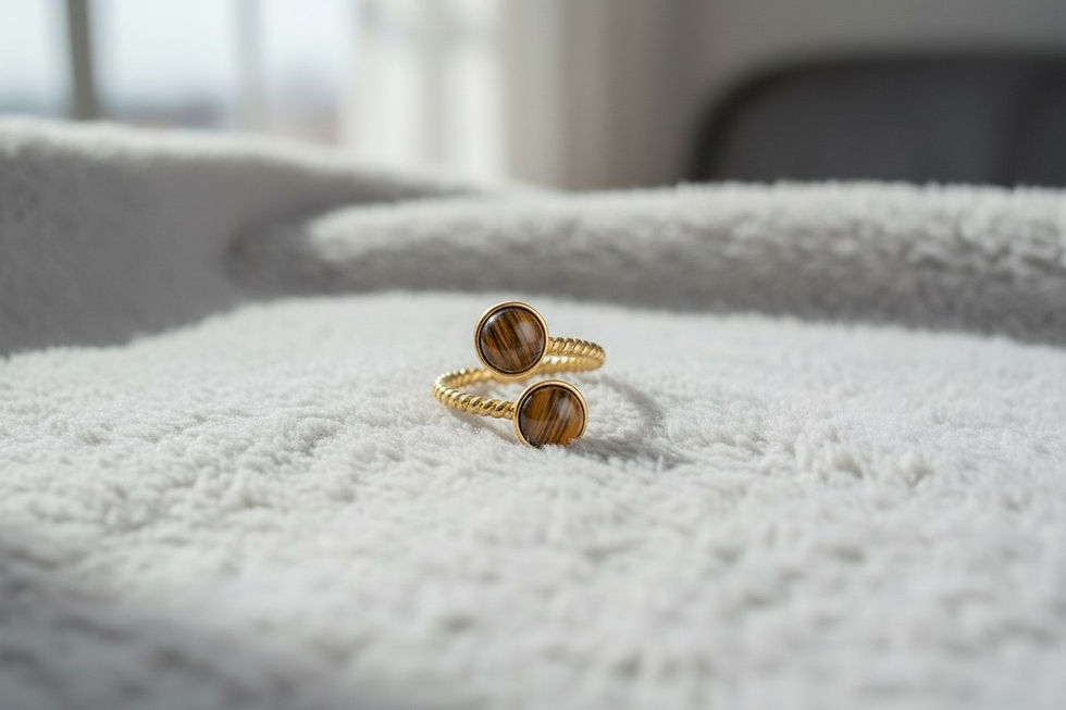 Tierhaarschmuck Fingerring Wellensittich mit Fell