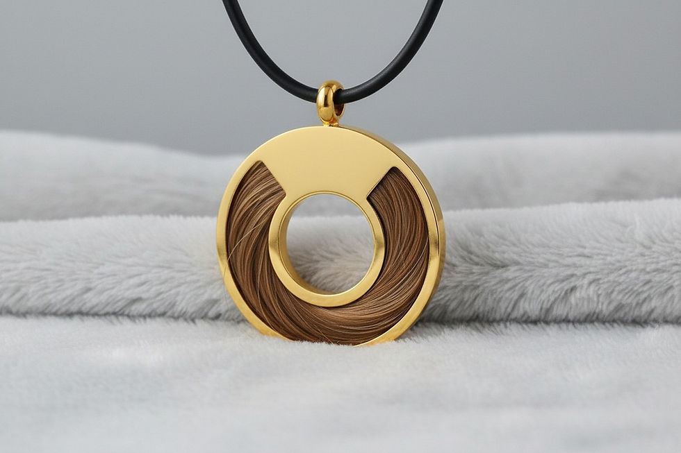 Tierhaarschmuck Halskette Barny 29mm geflochten