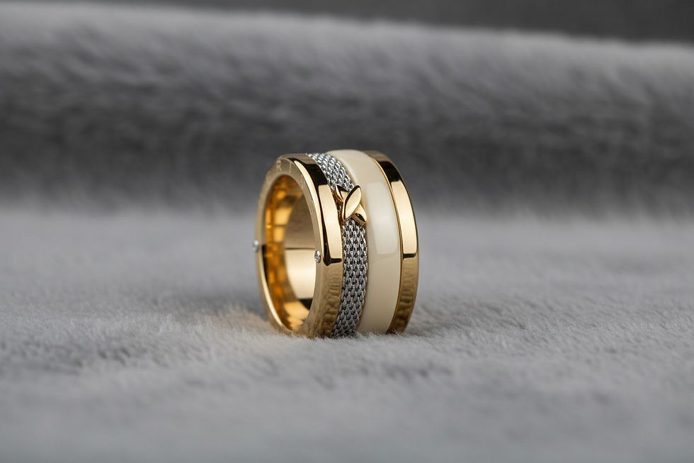 Muttermilchschmuck Fingerring „Hommel“ – 10 mm Stapelring