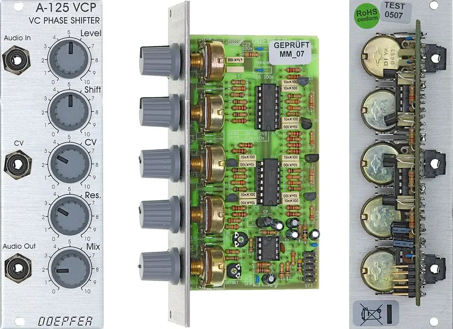 Doepfer A-125 Voltage Controller Phaser (VCP) front panel