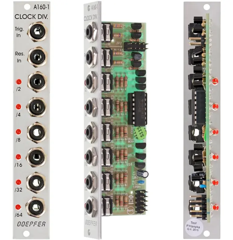 Doepfer A-160-1 Clock Divider I front panel