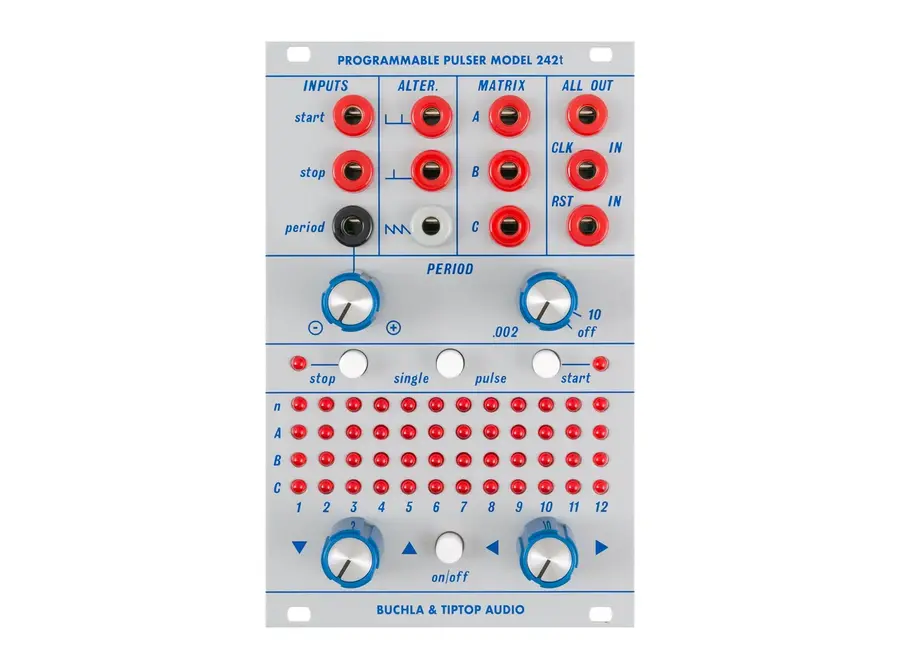 Tiptop Audio Buchla 242t Programmable Pulser front panel
