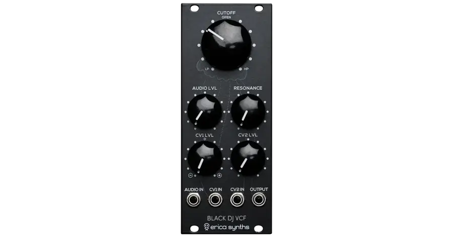 Erica Synths Black DJ VCF front panel
