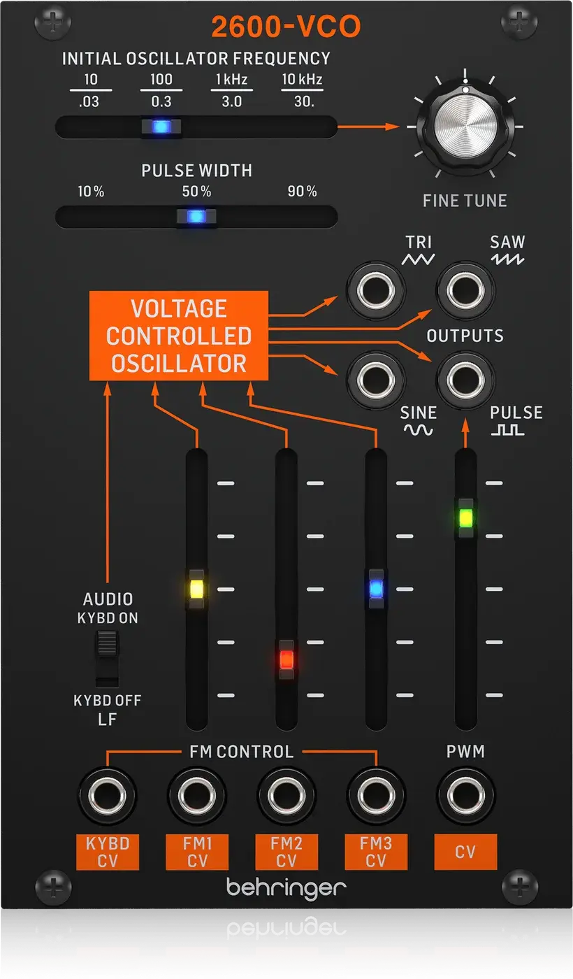 Behringer 2600-VCO front panel