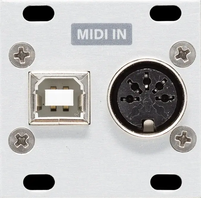 Intellijel µMIDI Jacks 1U front panel