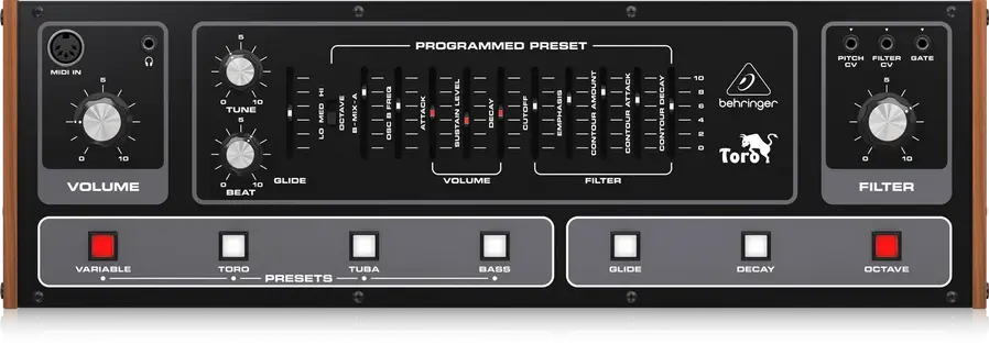 Behringer TORO front panel