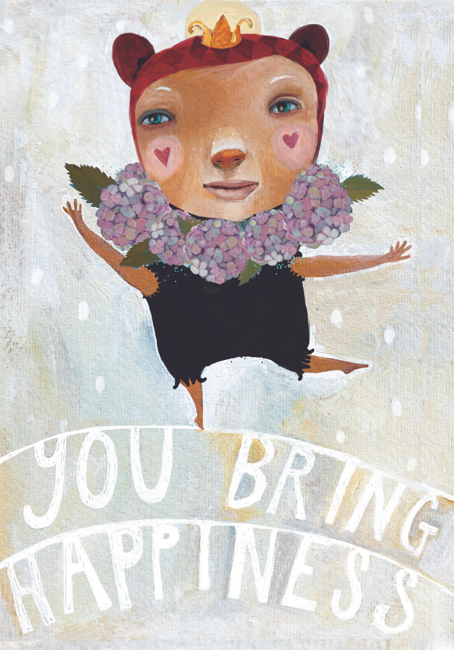 You Bring Happiness Greetings Card