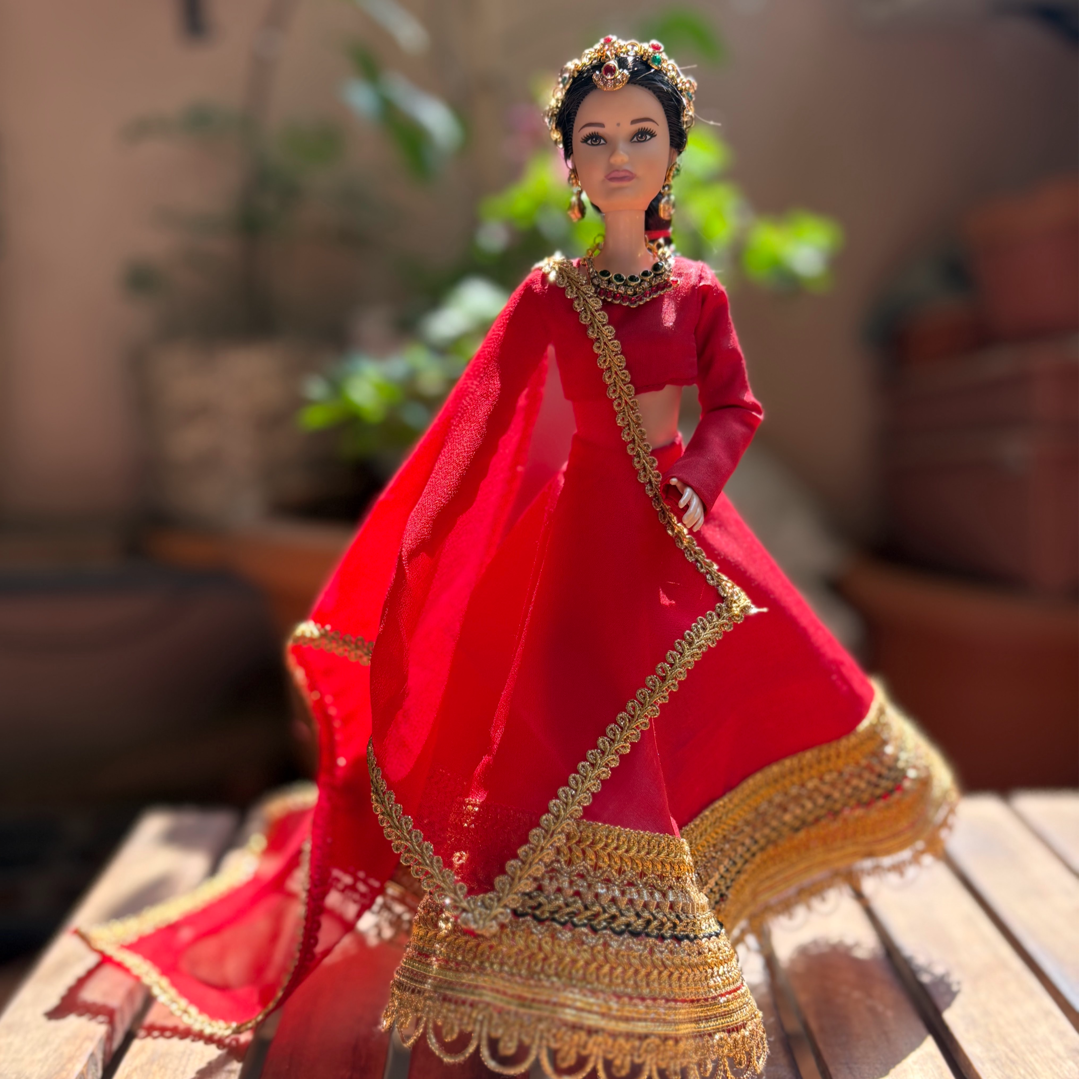 Majestic Red Lehenga.