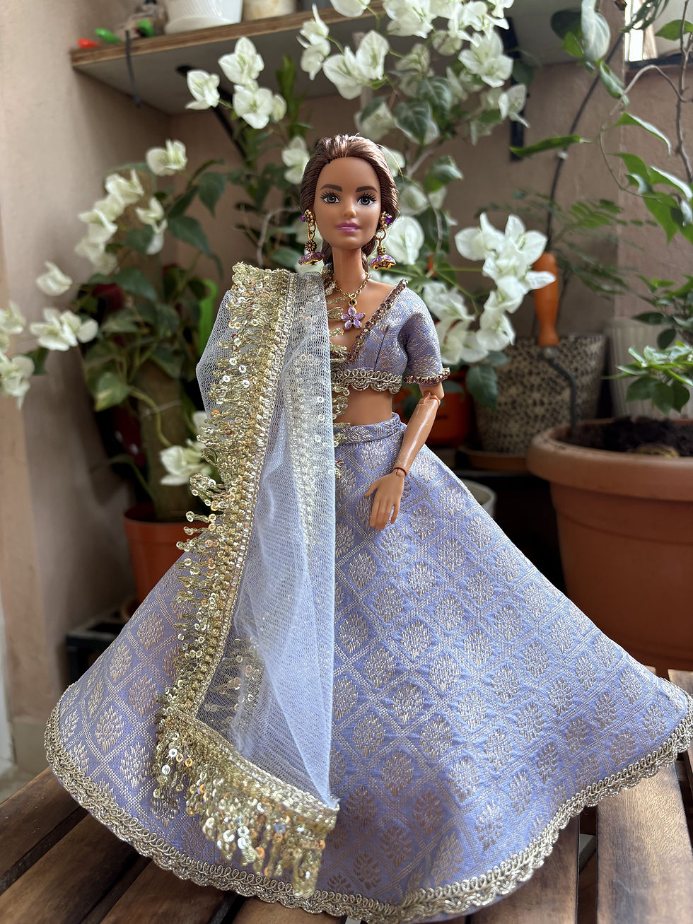 Thumbnail: Regal Lavender Lehenga.