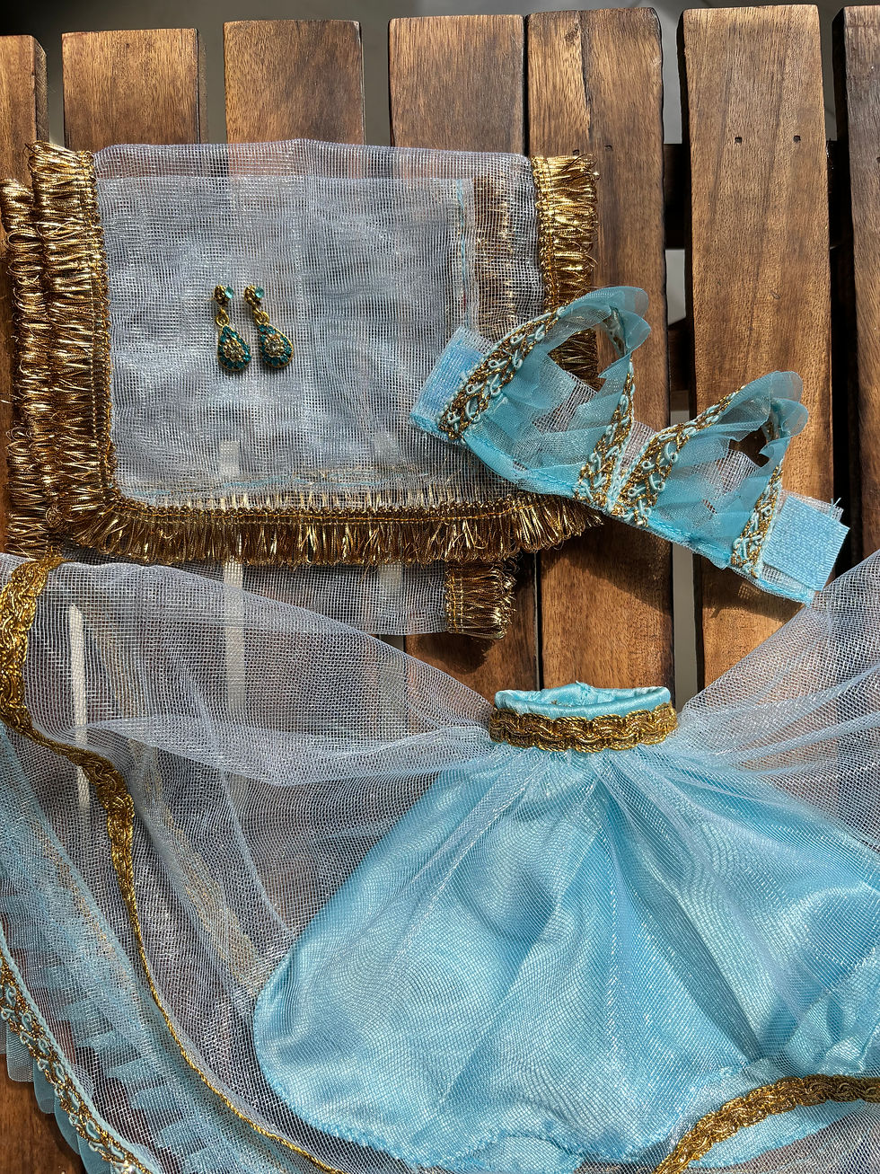 Thumbnail: Aqua Blue Lehenga.