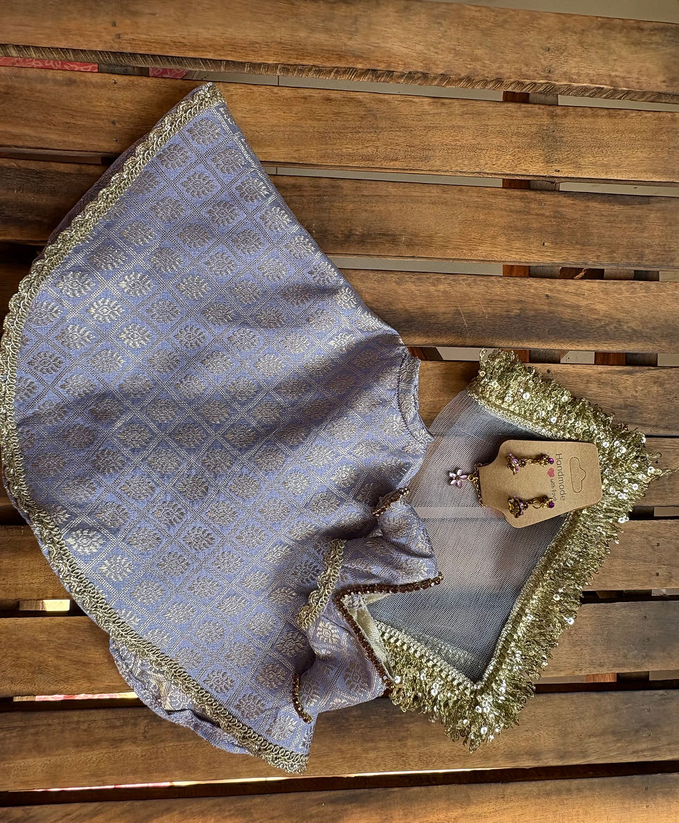 Thumbnail: Regal Lavender Lehenga.