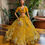 Thumbnail: Mustard Yellow Lehenga Dress.