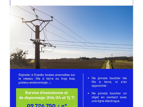 Information ENEDIS - Vigilance orange à cause de la tempête Benjamin
