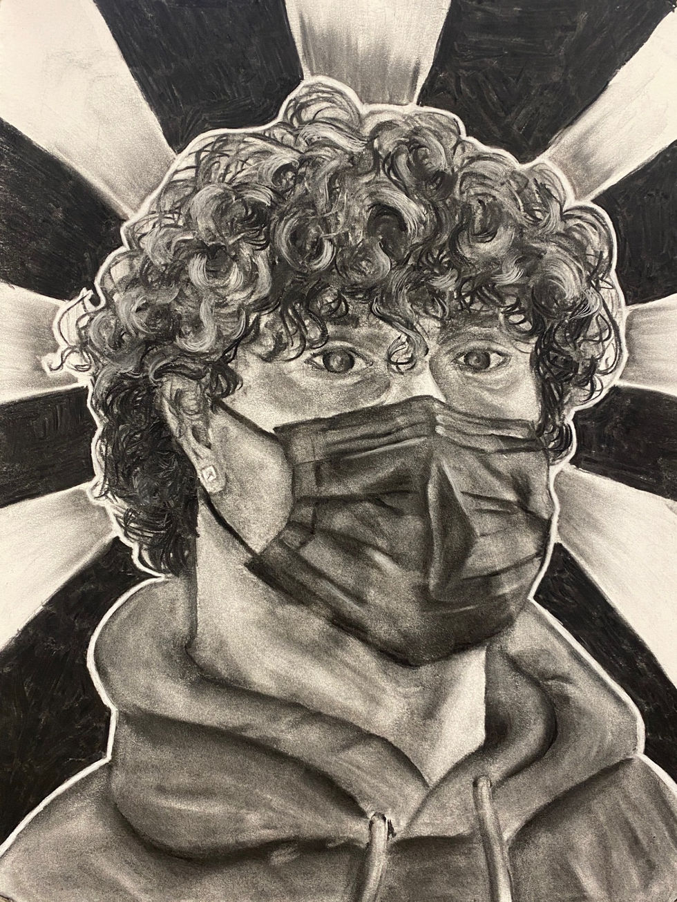 Masked Self Portrait