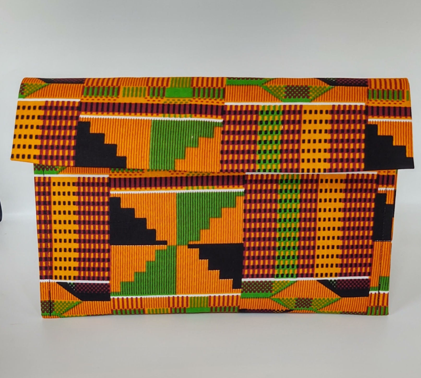 Orange Kente Clutch Set