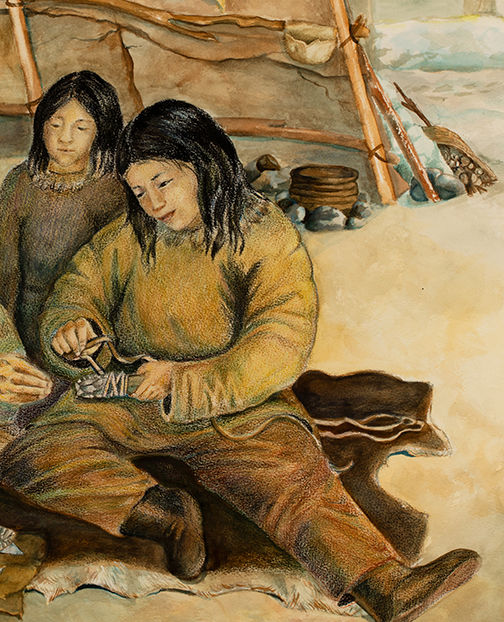 Thumbnail: Grandmother and Family Giclee