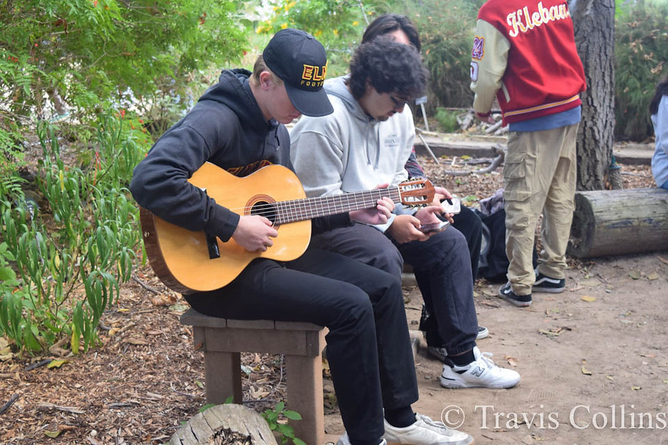 Guy playing the guitar