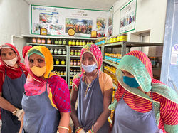 Women at their pickle production facility