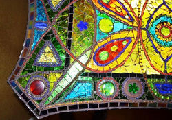 Mosaic 'light box' table