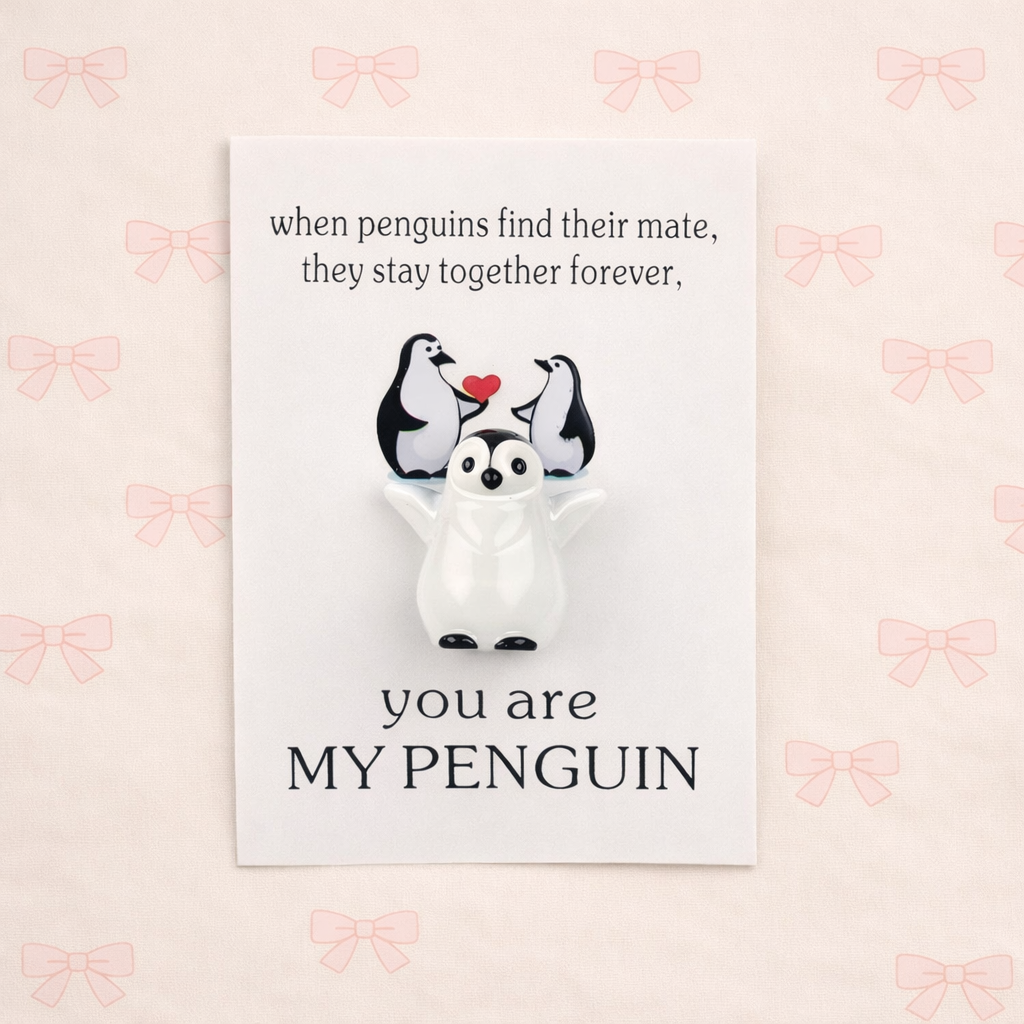 You Are My Penguin – Presentkort med figur