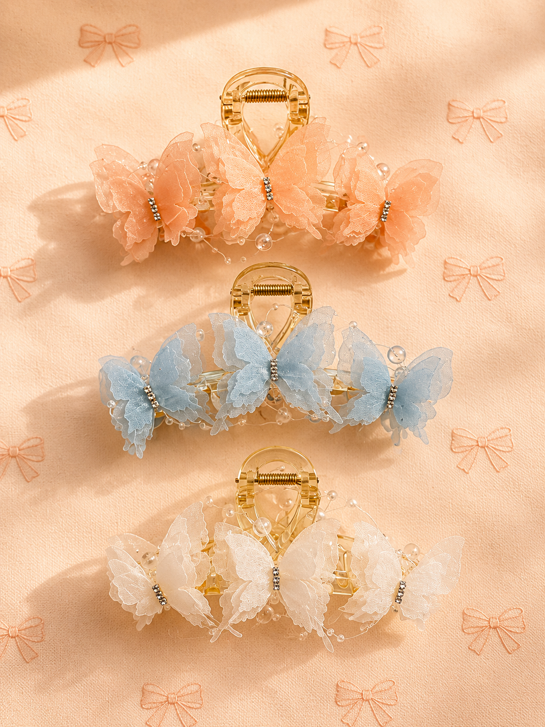 Fjärilshårklämma Deluxe – Butterfly Hair Claw
