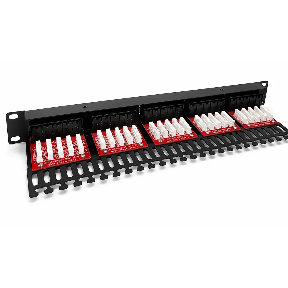 Miniatura: Voice Panel 50 Pares 110 Type - Maxi Telecom (MAXI-MPPS-VUVD-10/50)