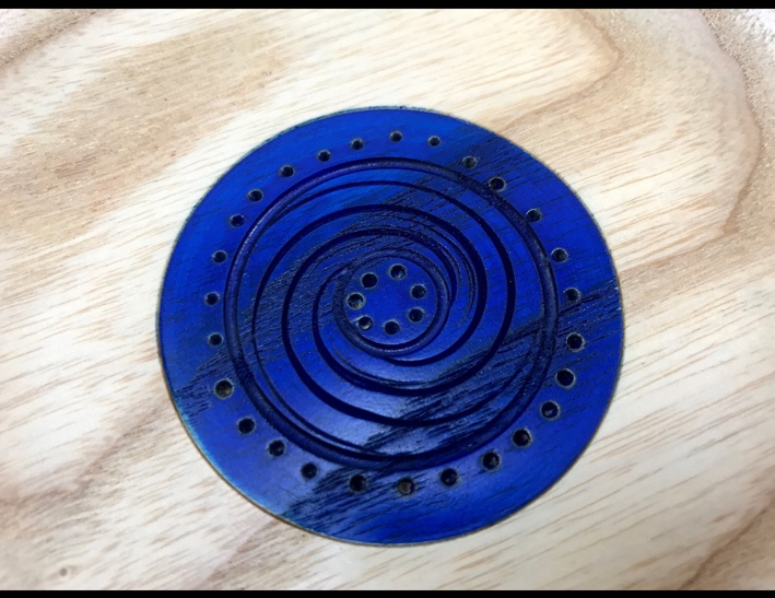 Thumbnail: Decorative Blue Ash Wood Bowl
