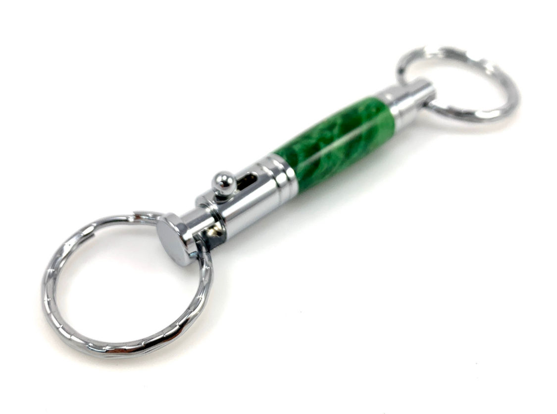 Detachable Keychain Dyed Burl