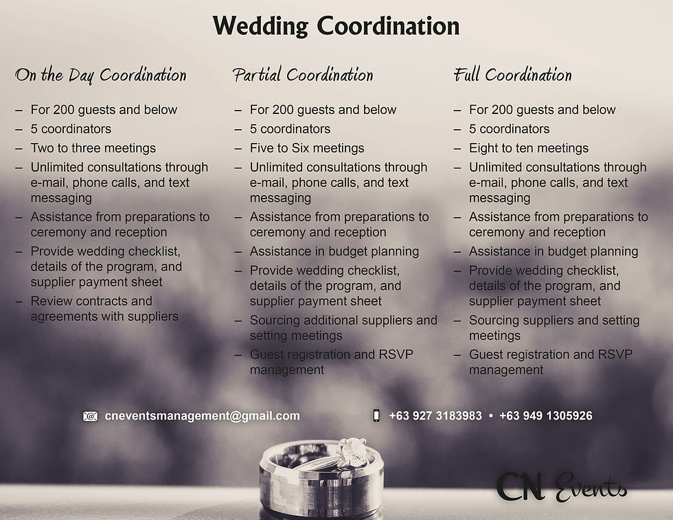 Wedding Coordination