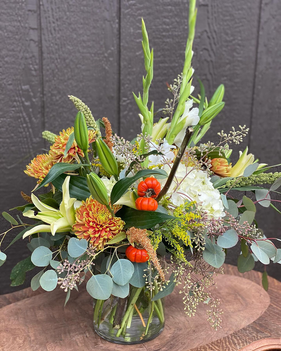 Large clear vase $145