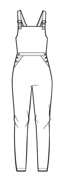 थंबनेल: Fashion Flats – Women Dungarees. Series -01