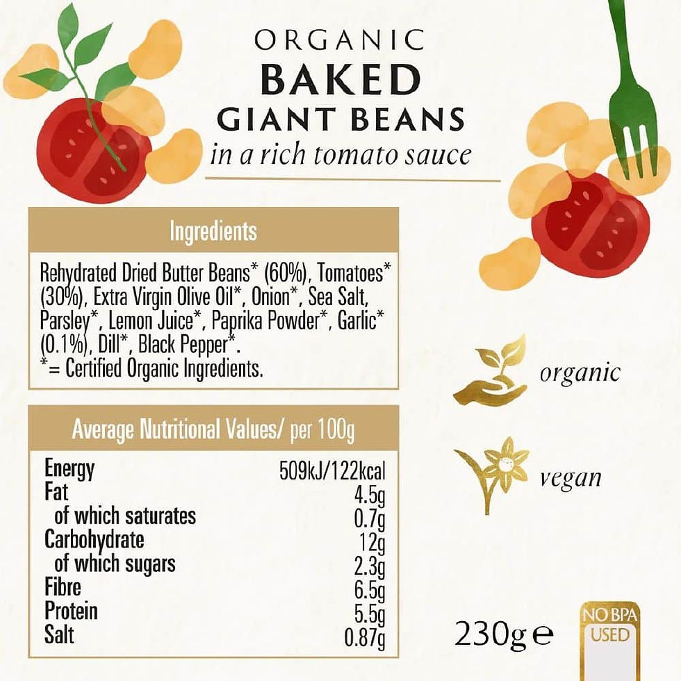 Thumbnail: Biona Organic - Organic Baked Beans Giant in Tomato Sauce