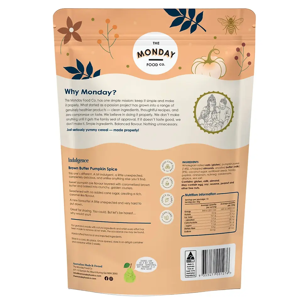 Thumbnail: The Monday Food Co -Indulgence Brown Butter Pumpkin Spice