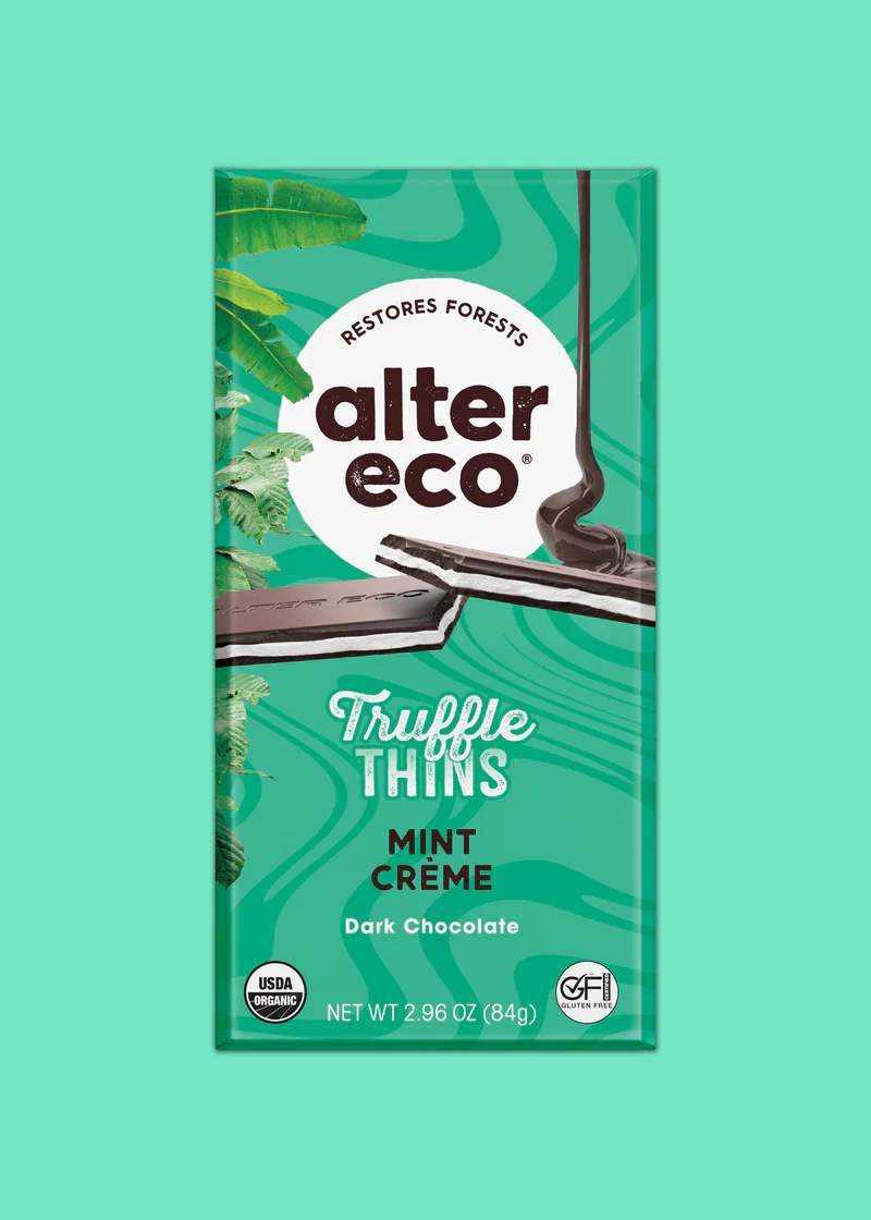 Alter eco -Mint Crème Truffle Thins