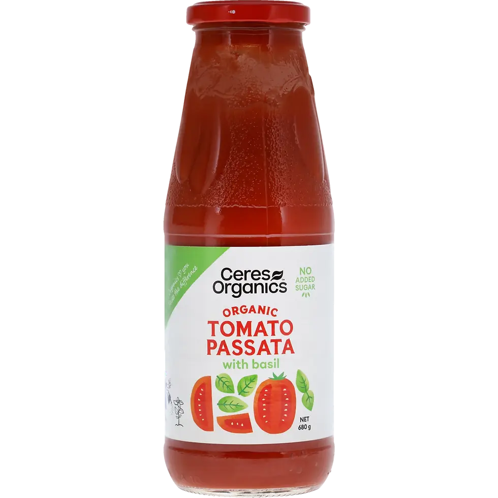 Ceres Organics- Organic Tomato & Basil Passata 680g