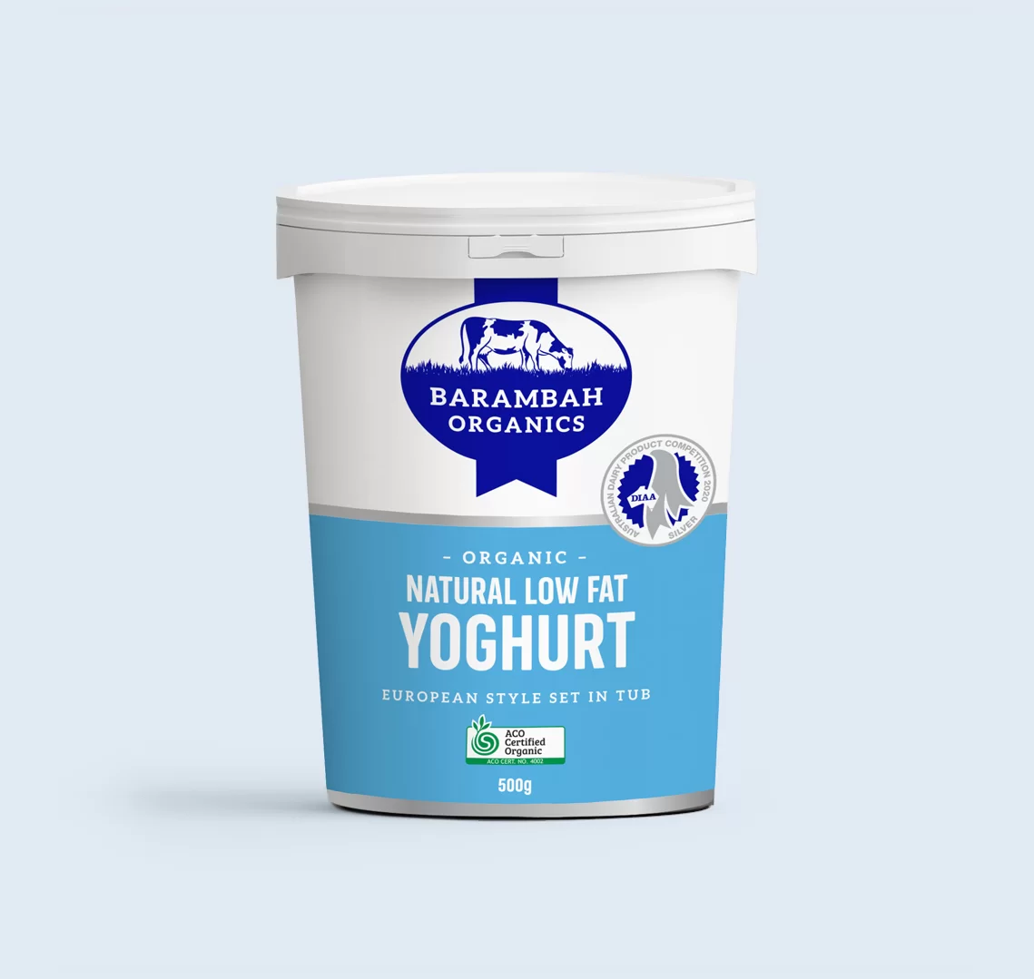 Barambah Organics - Natural Low Fat Yoghurt 500g