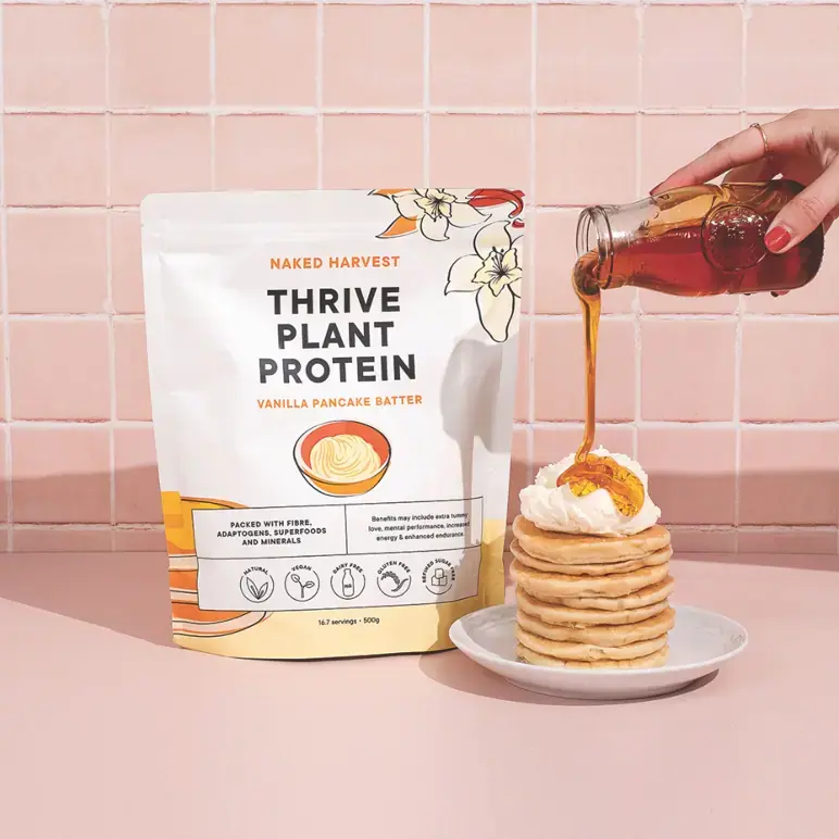Thumbnail: Naked Harvest Supplements - Vanilla Pancake Batter Plant Protein 500g