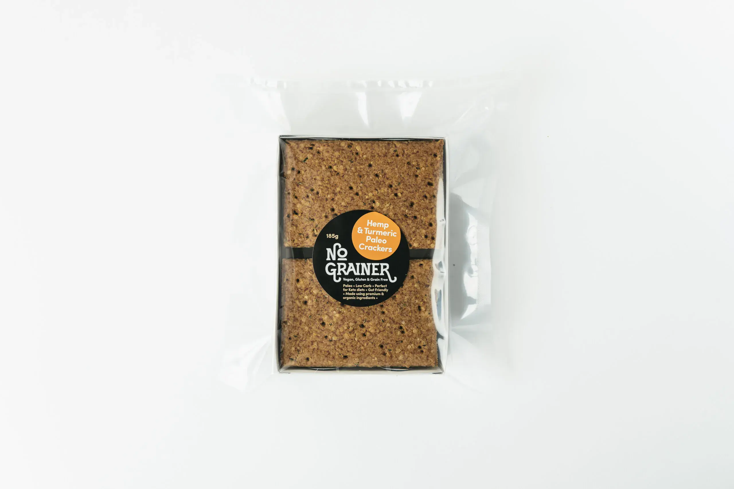 No Grainer - Hemp and Tumeric Paleo Crackers